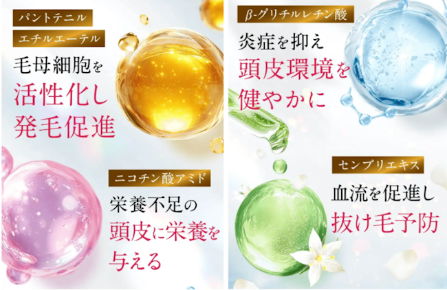 薬用リリィジュRICH,口コミ,有効成分