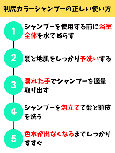 利尻カラーシャンプー口コミ,,使い方